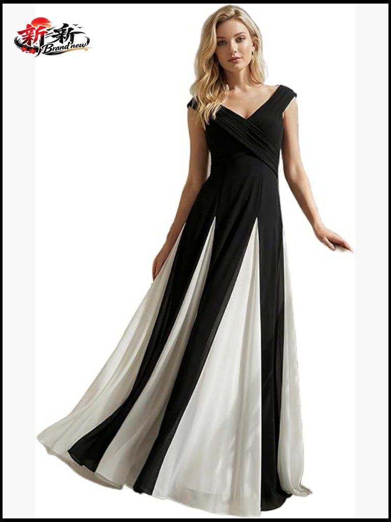 High Stretch Crepe V Neck Cap Sleeve Formal Wedding Guest Dress